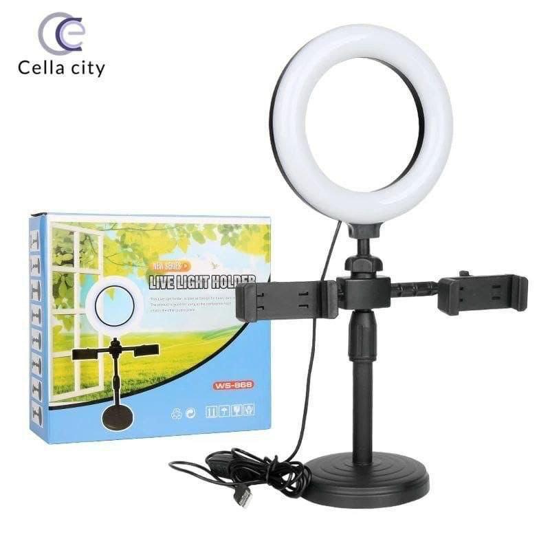 Cella City Live Light Holder with Dual Phone Mount